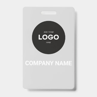 Minimalist Corporate Executive Photo Business Card バッジ