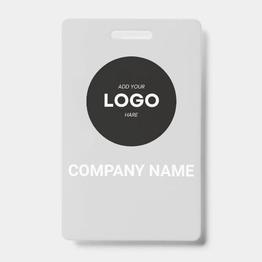 Minimalist Corporate Executive Photo Business Card バッジ (正面)