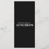 Minimalist Corporate Set Menu Black White Elegant メニュー (正面)