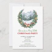 Minimalist Cozy Holiday Scene Editable Invitation 招待状 (正面)
