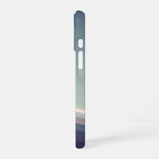 Minimalist Crescent Horizon iPhone 16ケース (左側面)