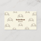 Minimalist Croissant Bakery Business Card 名刺 (正面)