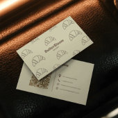 Minimalist Croissant Bakery Business Card 名刺