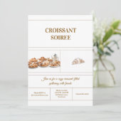 Minimalist Croissant Invitation 招待状 (スタンド正面)