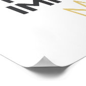 Minimalist Crown "Low Effort High Impact" ポスター (角)