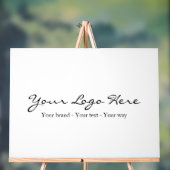 Minimalist Custom Business Logo アクリルサイン (ニュートラル)