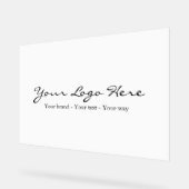 Minimalist Custom Business Logo アクリルサイン (傾斜)