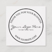 Minimalist Custom Business Logo エンクロージャーカード (正面)