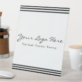 Minimalist Custom Business Logo 台座サイン (インサイチュ)