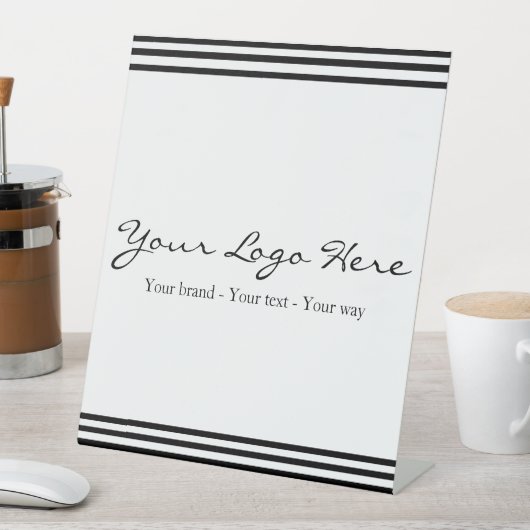 Minimalist Custom Business Logo 台座サイン (インサイチュ)