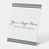 Minimalist Custom Business Logo 台座サイン (正面)