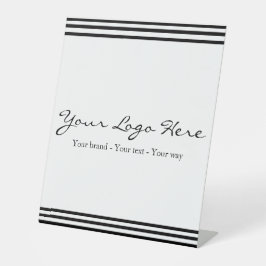 Minimalist Custom Business Logo 台座サイン