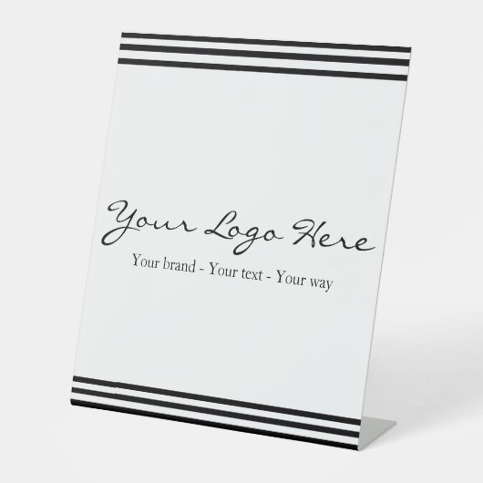 Minimalist Custom Business Logo 台座サイン (正面)