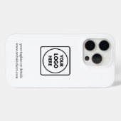 Minimalist Custom Business Logo Branding iphone  Case-Mate iPhoneケース (裏面 (横))
