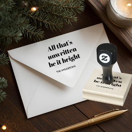 Minimalist Custom Christmas ラバースタンプ