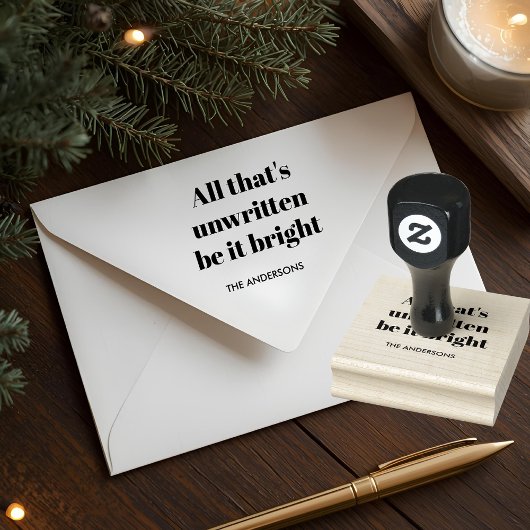 Minimalist Custom Christmas ラバースタンプ