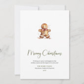 Minimalist Custom Holiday Christmas Greeting Card シーズンカード (正面)
