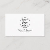 Minimalist Custom Logo 名刺 (正面)