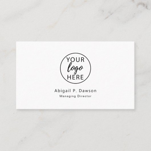 Minimalist Custom Logo 名刺 (正面)