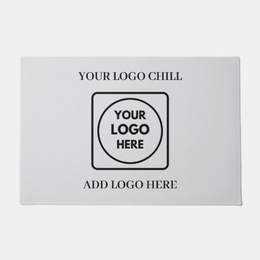 Minimalist Custom Logo Kraft Doormat ドアマット (正面)