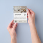 Minimalist Custom Logo Photo Business Flyer チラシ (手)