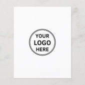 Minimalist Custom Logo Photo Business Flyer チラシ (裏面)