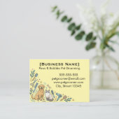 Minimalist Custom Pet Groomer Business Card 名刺 (スタンド正面)