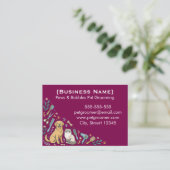 Minimalist Custom Pet Groomer Business Card  名刺 (スタンド正面)