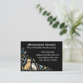 Minimalist Custom Pet Groomer Business Card 名刺 (スタンド正面)