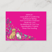 Minimalist Custom Pet Groomer Business Card 名刺 (裏面)