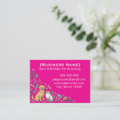Minimalist Custom Pet Groomer Business Card 名刺 (スタンド正面)