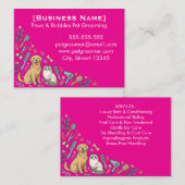 Minimalist Custom Pet Groomer Business Card 名刺 (正面/裏面)