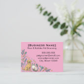 Minimalist Custom Pet Groomer Business Card 名刺 (スタンド正面)