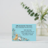 Minimalist Custom Pet Groomer Business Card  名刺 (スタンド正面)