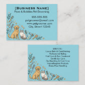 Minimalist Custom Pet Groomer Business Card  名刺 (正面/裏面)