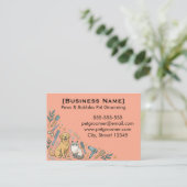 Minimalist Custom Pet Groomer Business Card 名刺 (スタンド正面)