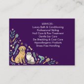 Minimalist Custom Pet Groomer Business Card  名刺 (裏面)