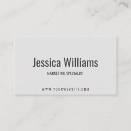 Minimalist Customizable Professional Gray 名刺