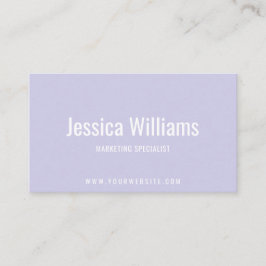 Minimalist Customizable Professional Lavender 名刺