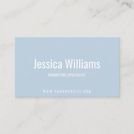 Minimalist Customizable Professional Light Blue 名刺
