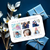 Minimalist Cute 6 Multi Photos Collage Keepsake マグネット