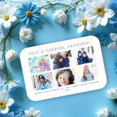 Minimalist Cute 6 Multi Photos Collage Keepsake マグネット