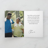 Minimalist Cute Birthday Typography Son-In-Law カード (内部)