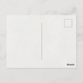 Minimalist Cute Christmas Gnome ポストカード (裏面)