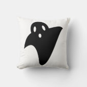 Minimalist cute ghost  クッション (正面)