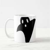 Minimalist cute ghost  コーヒーマグカップ (左)
