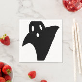 Minimalist cute ghost  スタンダードカクテルナプキン (インサイチュ)
