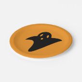 Minimalist cute ghost  ペーパープレート (アングル)