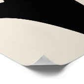 Minimalist cute ghost  ポスター (角)