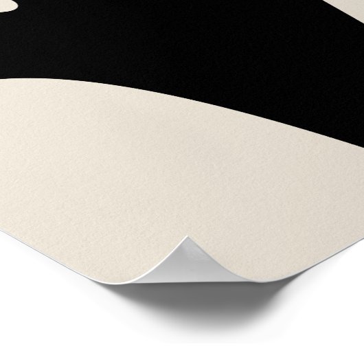 Minimalist cute ghost  ポスター (角)